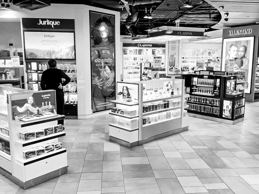 Duty free cosmetics floor, Brisbane Airport